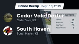 Recap: Cedar Vale/Dexter  vs. South Haven  2019