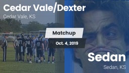 Matchup: Cedar Vale/Dexter Hi vs. Sedan  2019