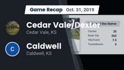 Recap: Cedar Vale/Dexter  vs. Caldwell  2019