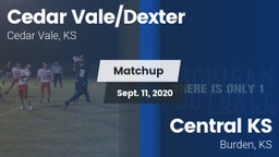 Matchup: Cedar Vale/Dexter Hi vs. Central  KS 2020