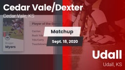 Matchup: Cedar Vale/Dexter Hi vs. Udall  2020