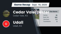 Recap: Cedar Vale/Dexter  vs. Udall  2020