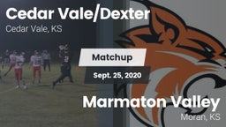 Matchup: Cedar Vale/Dexter Hi vs. Marmaton Valley  2020