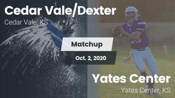 Matchup: Cedar Vale/Dexter Hi vs. Yates Center  2020
