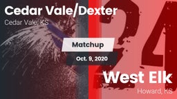 Matchup: Cedar Vale/Dexter Hi vs. West Elk  2020