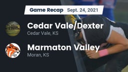 Recap: Cedar Vale/Dexter  vs. Marmaton Valley  2021