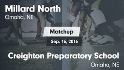 Matchup: Millard North vs. Creighton Preparatory School 2016