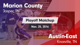 Matchup: Marion County High vs. Austin-East  2016