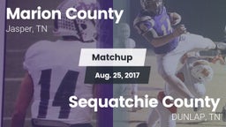 Matchup: Marion County High vs. Sequatchie County  2017