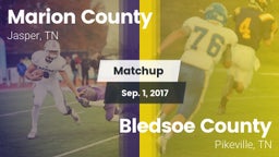 Matchup: Marion County High vs. Bledsoe County  2017