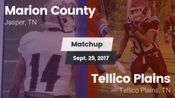 Matchup: Marion County High vs. Tellico Plains  2017