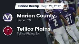 Recap: Marion County  vs. Tellico Plains  2017