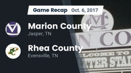 Recap: Marion County  vs. Rhea County  2017
