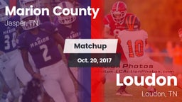 Matchup: Marion County High vs. Loudon  2017