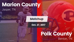 Matchup: Marion County High vs. Polk County  2017