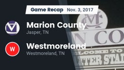 Recap: Marion County  vs. Westmoreland  2017