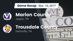 Recap: Marion County  vs. Trousdale County  2017