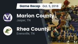 Recap: Marion County  vs. Rhea County  2018