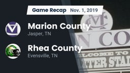 Recap: Marion County  vs. Rhea County  2019