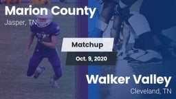 Matchup: Marion County High vs. Walker Valley  2020