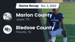 Recap: Marion County  vs. Bledsoe County  2020