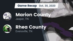 Recap: Marion County  vs. Rhea County  2020