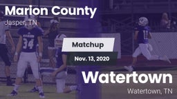 Matchup: Marion County High vs. Watertown  2020