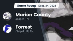 Recap: Marion County  vs. Forrest  2021