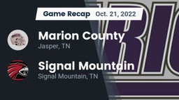 Recap: Marion County  vs. Signal Mountain  2022