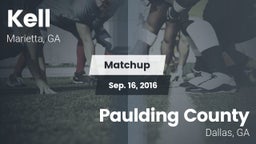 Matchup: Kell  vs. Paulding County  2016