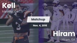 Matchup: Kell  vs. Hiram  2016