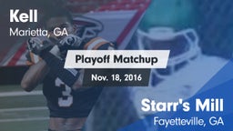 Matchup: Kell  vs. Starr's Mill  2016