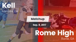 Matchup: Kell  vs. Rome High 2017
