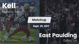 Matchup: Kell  vs. East Paulding  2017