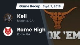 Recap: Kell  vs. Rome High 2018