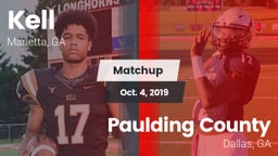 Matchup: Kell  vs. Paulding County  2019