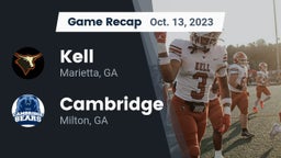 Recap: Kell  vs. Cambridge  2023