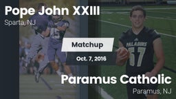 Matchup: Pope John XXIII vs. Paramus Catholic  2016