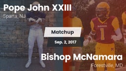 Matchup: Pope John XXIII vs. Bishop McNamara  2017