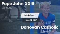 Matchup: Pope John XXIII vs. Donovan Catholic  2017