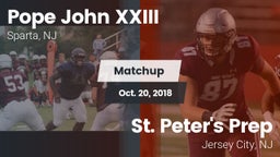 Matchup: Pope John XXIII vs. St. Peter's Prep  2018