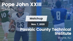 Matchup: Pope John XXIII vs. Passaic County Technical Institute 2020