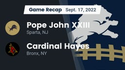 Recap: Pope John XXIII  vs. Cardinal Hayes  2022