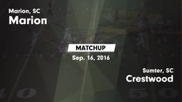 Matchup: Marion  vs. Crestwood  2016