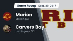 Recap: Marion  vs. Carvers Bay  2017