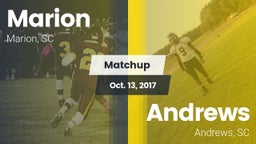 Matchup: Marion  vs. Andrews  2017