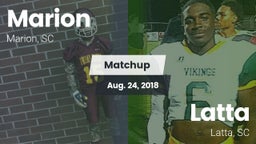 Matchup: Marion  vs. Latta  2018