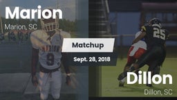 Matchup: Marion  vs. Dillon  2018