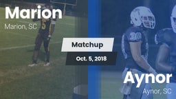 Matchup: Marion  vs. Aynor  2018