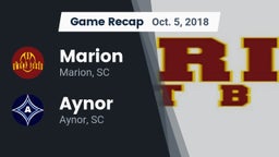 Recap: Marion  vs. Aynor  2018